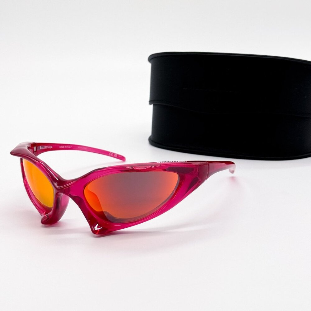 NEW BALENCIAGA SUNGLASSES BB0352S 006 RED UNISEX EYEWEAR